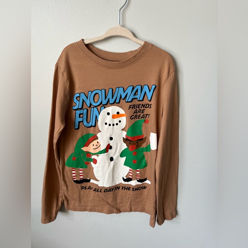 H&M snowman long sleeved t-shirt